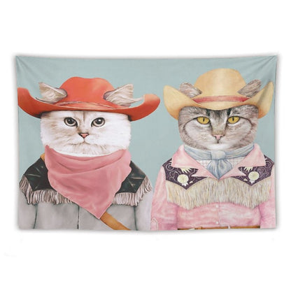 Cowboy Cats Tapestry