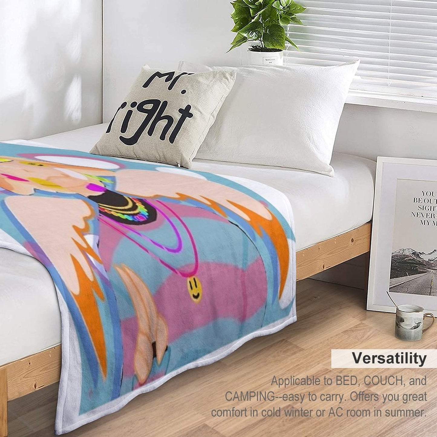 Peaceful Angel Boy Throw Blanket