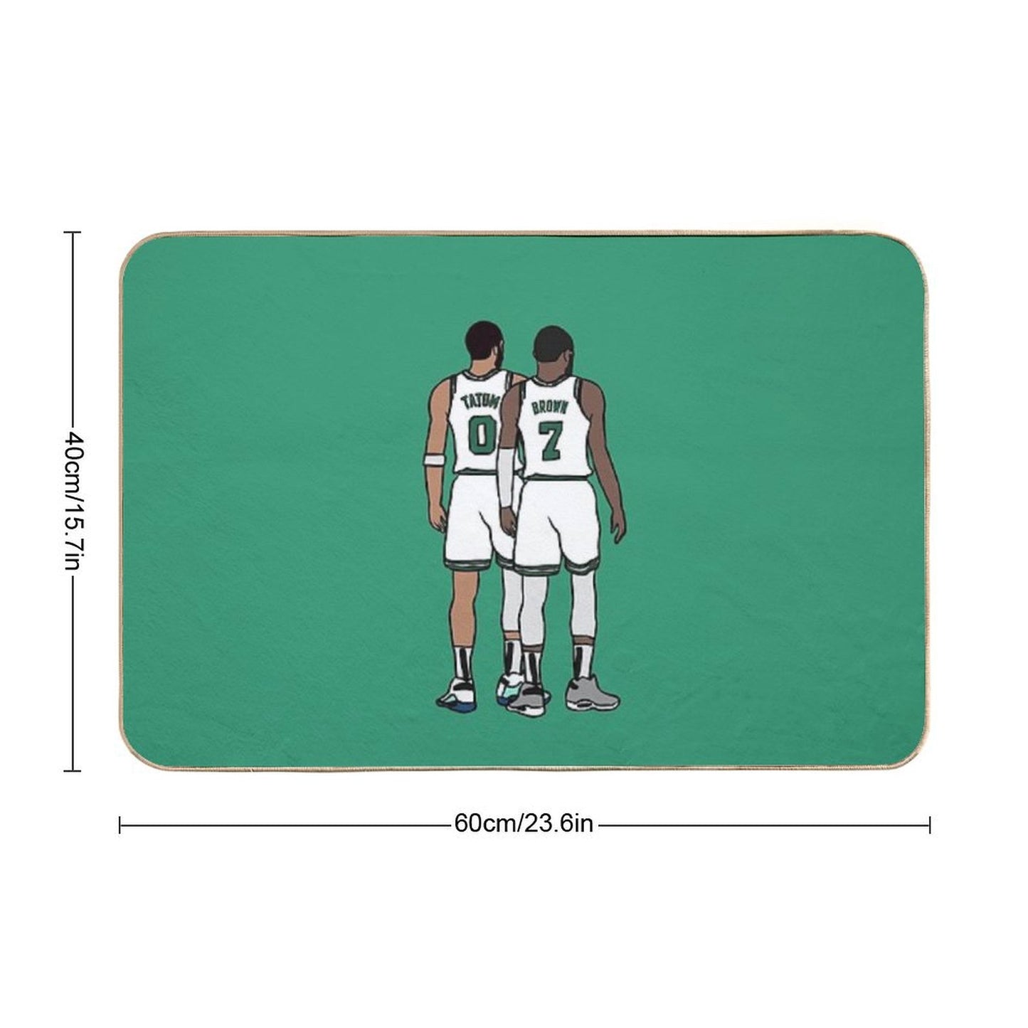 Jayson Tatum And Jaylen Brown Back-To Bath Mat