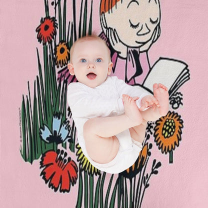 Moomin Mymble Reading Throw Blanket