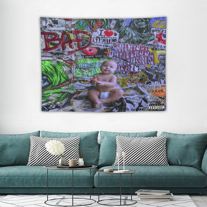 BAD ASS FCKING KID Tapestry