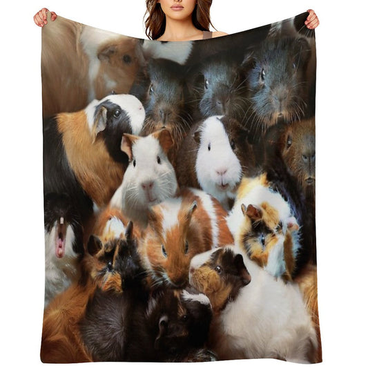 Guinea Pigs Throw Blanket