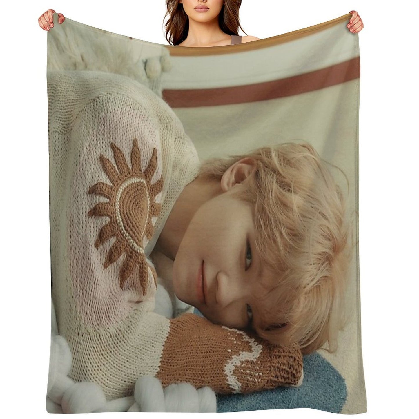 Seventeen Woozi Power of Love Throw Blanket