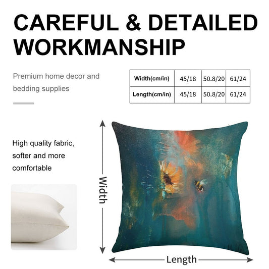 Underglow Linen Throw Pillow Cover