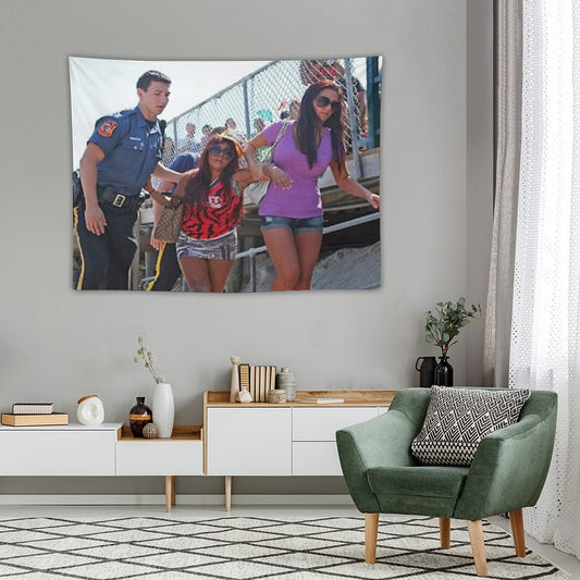 Snooki Getting Arrested on The Beach Tapestry