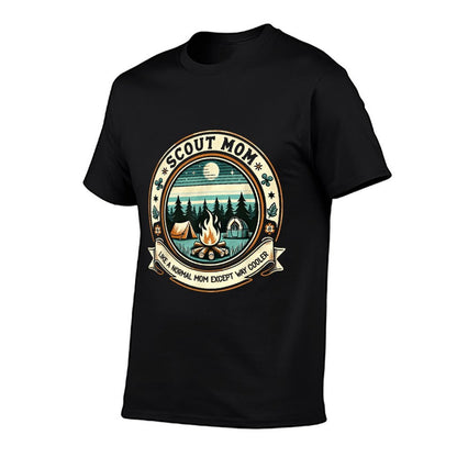 Scout Mom Like A Normal Mom Except Way Cooler Camping Lovers T-Shirt