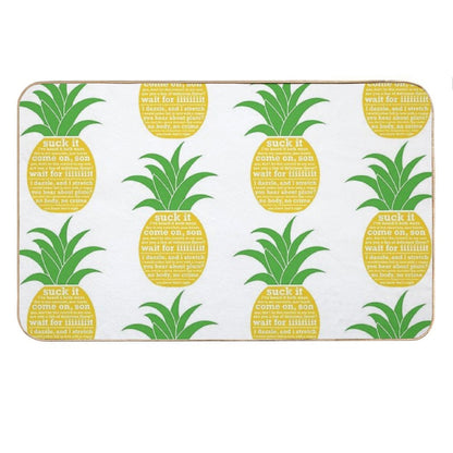Psych Quotes Pineapple Bath Mat