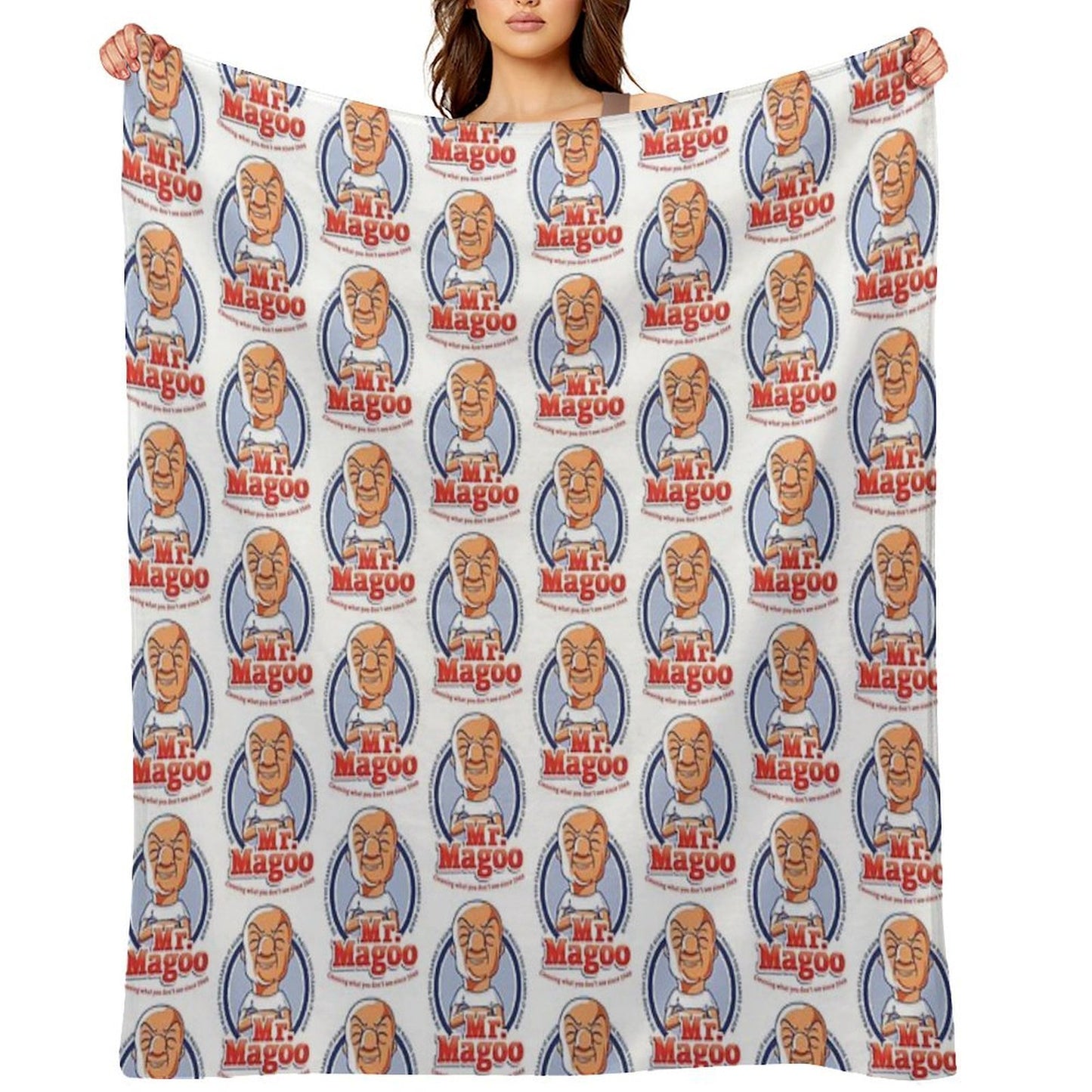 Mr. Magoo As Mr. Clean Throw Blanket