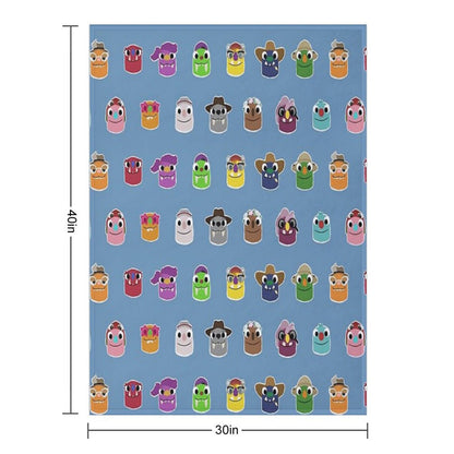 Bugsnax - All Grumpuses Throw Blanket