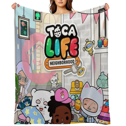 Toca Boca Life Throw Blanket