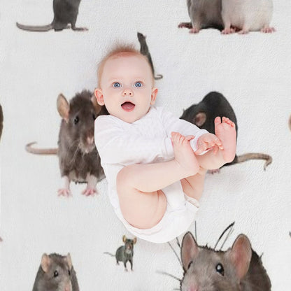 The Rat Set Throw Blanket