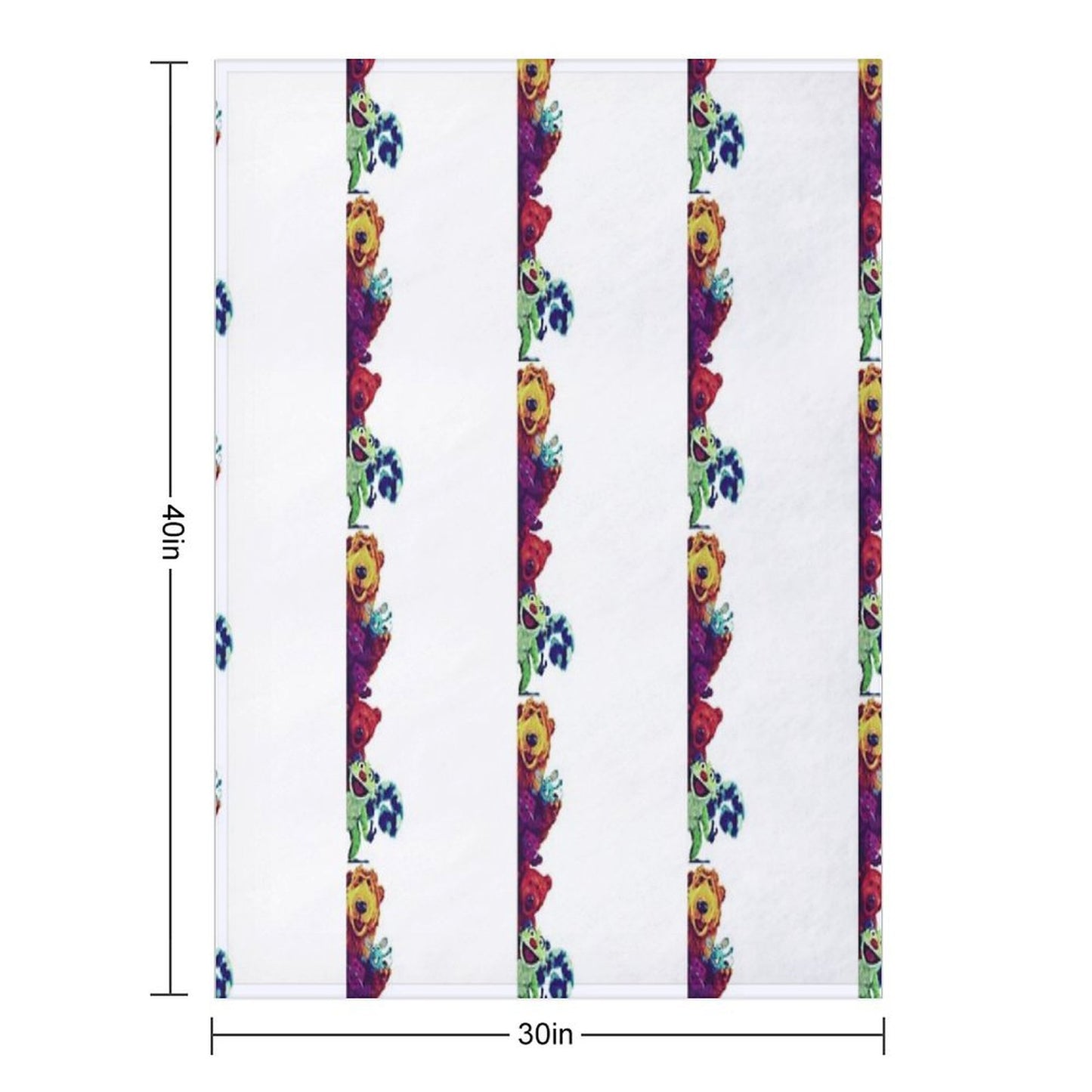 Bear In The Big Blue House - Bear And Friends Throw Blanket