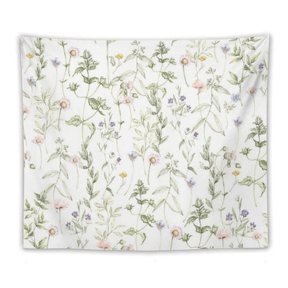Pastel Vintage Flowers Tapestry