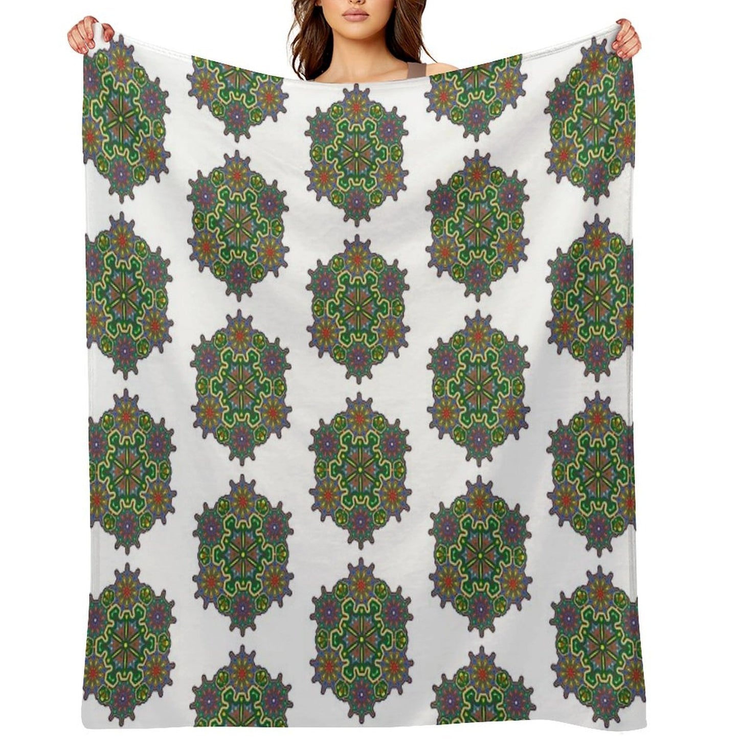 Indian Style Mandala 2 Throw Blanket