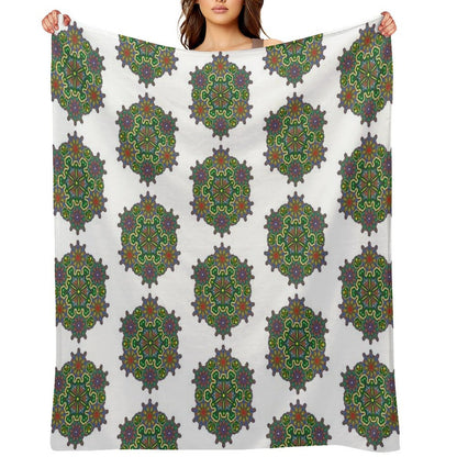 Indian Style Mandala 2 Throw Blanket