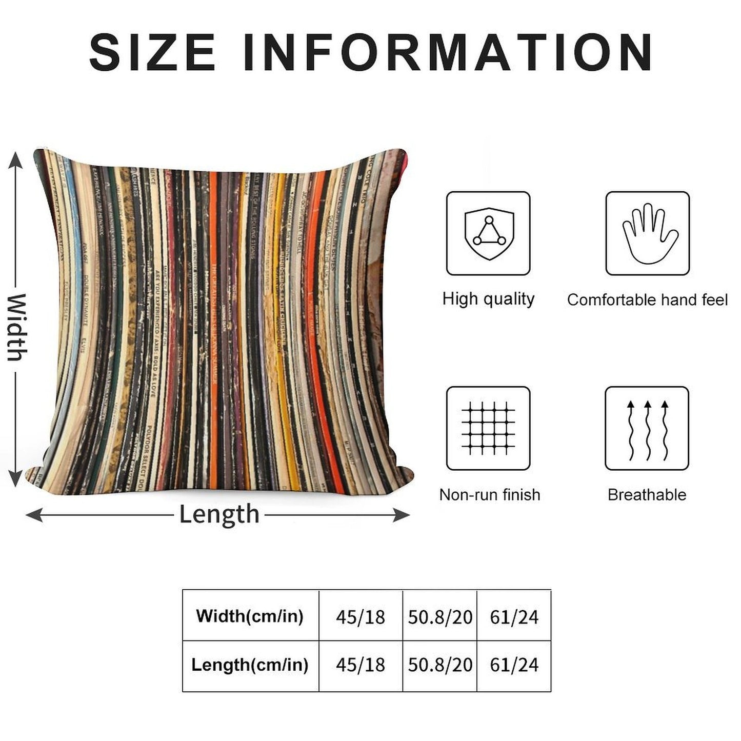 Vinyl Record Collection Photography Soft Bedroom Essential Throw Pillow