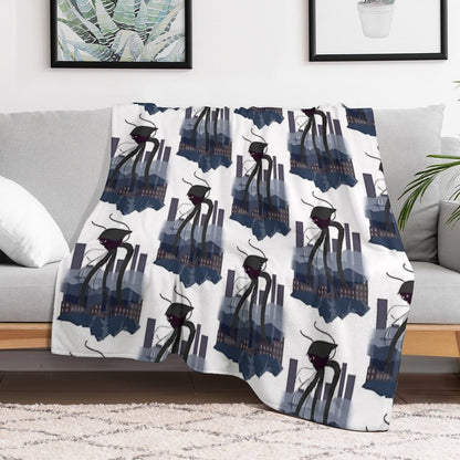 War of The Worlds Martian Tripod Throw Blanket