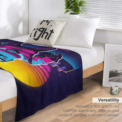 Hello Neighbor 2 - Theodore 80s Retro Throw Blanket