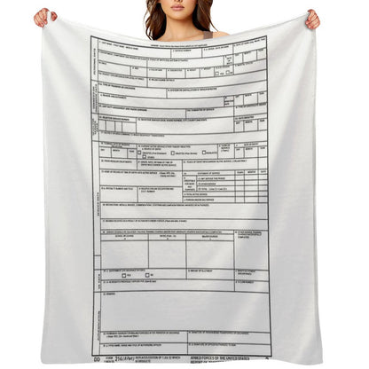 DD 214 Gift Throw Blanket