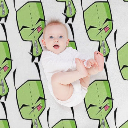 Invader Zim's GIR Throw Blanket