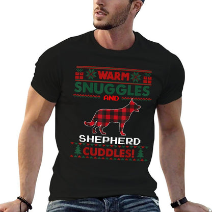 German Shepherd Dog Christmas Pajama Ugly Christmas Sweater  Soft T-Shirt