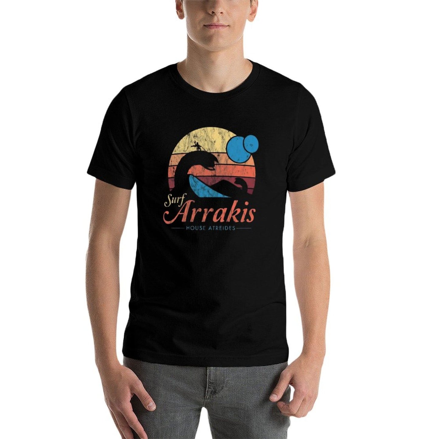 Visit Arrakis - Vintage Distressed Surf - Dune - Sci Fi  Versatile T-Shirt