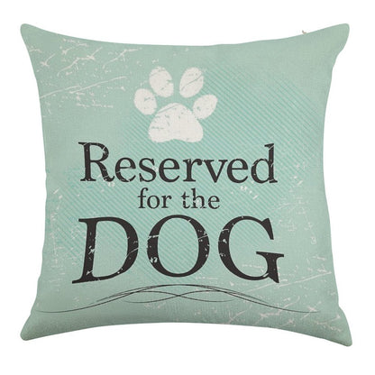 Reserved for The Dog Linen Throw Pillow Cover