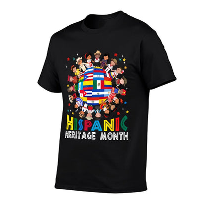 Hispanic Heritage Month Earth Childs Latin Boy Girl Kid  Durable T-Shirt