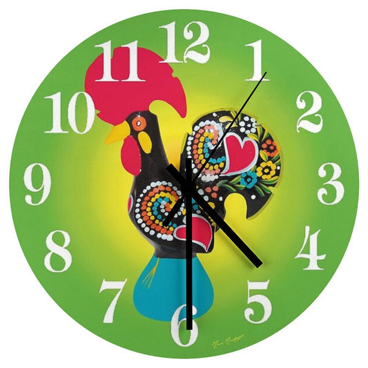 045 Wall Clock Rooster of Barcelos Portugal Wall Clock