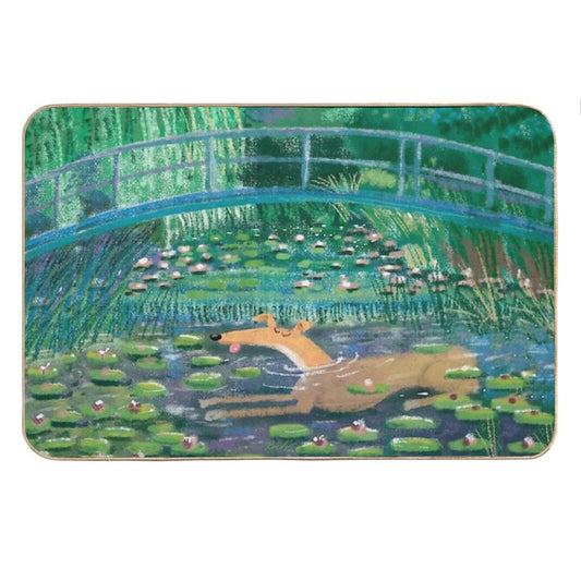 Greympressionism Bath Mat