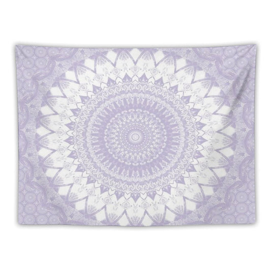 Boho Pastel Purple Mandala Tapestry