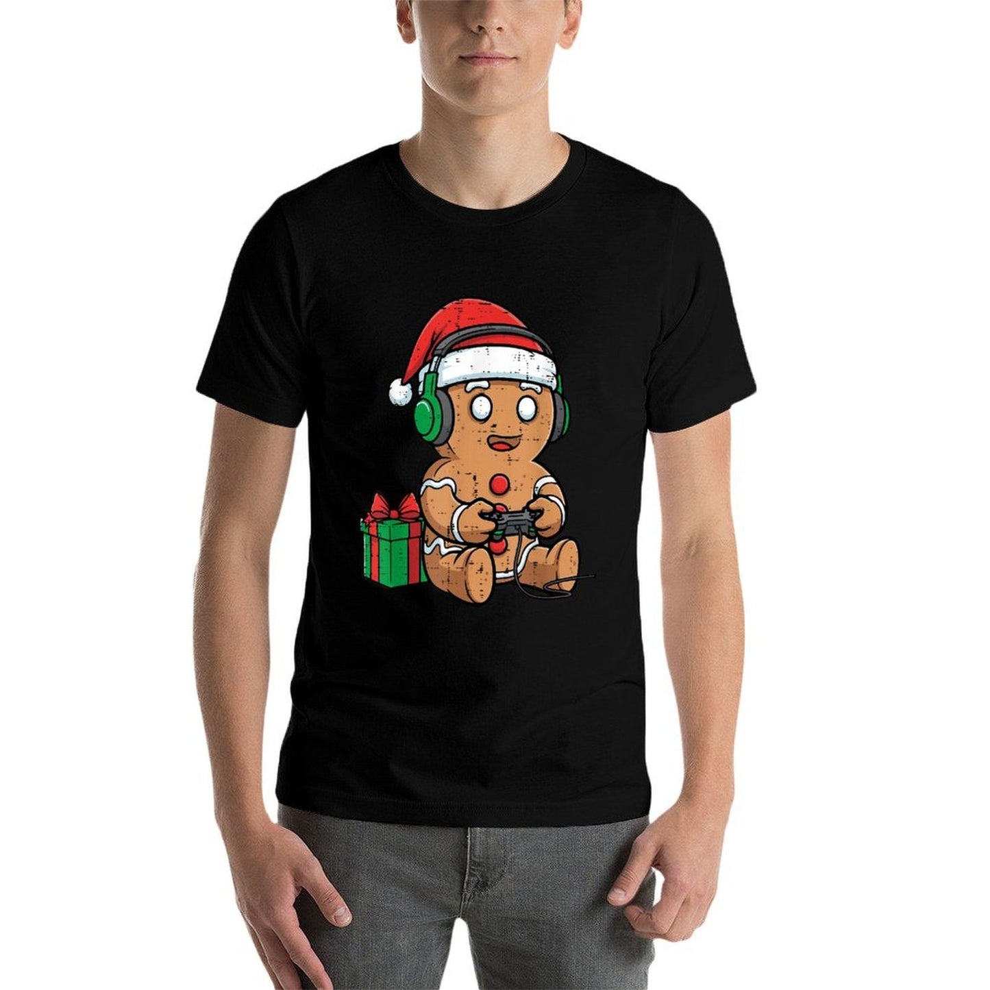 Christmas Gingerbread Gamer Xmas Gaming Boys Kids Youth Men  Affordable Price T-Shirt