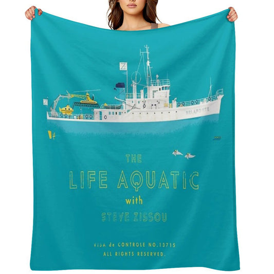 The Life Aquatic with Steve Zissou Throw Blanket