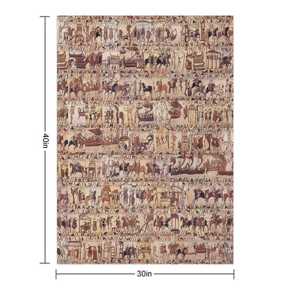 Bayeux Tapestry Throw Blanket