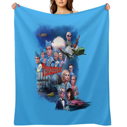 Thunderbirds Drawing 1 Throw Blanket