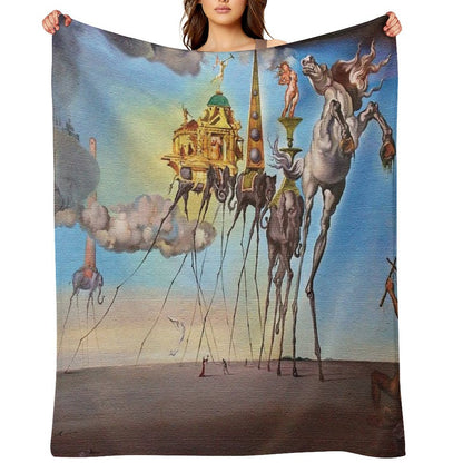 The Temptation of St. Anthony Throw Blanket