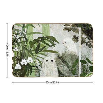 There's A Ghost in The Greenhouse Again Bath Mat