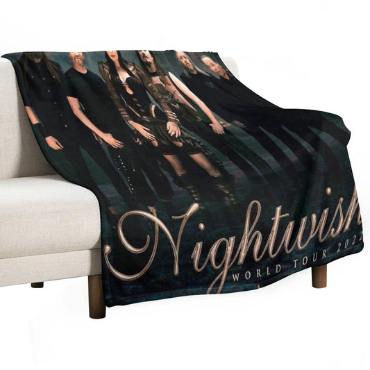 Nightwish 2 Loerrcok Human Nature World Tour 2022 Throw Blanket