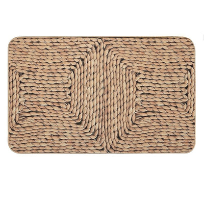 Mediterranean Rattan Bath Mat