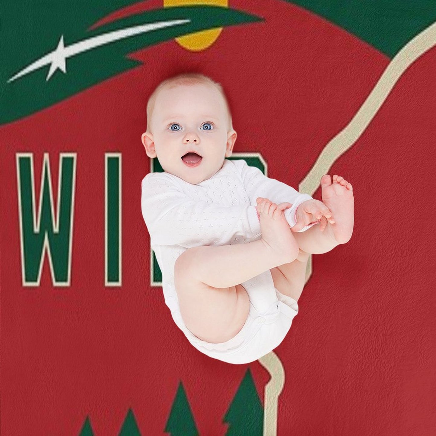 MN Wild Outline Throw Blanket