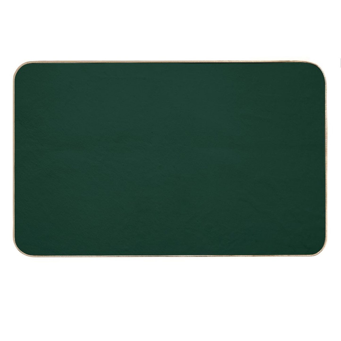 Solid Dark Green Bath Mat