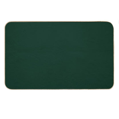 Solid Dark Green Bath Mat