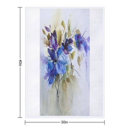 Beauty in Blue Throw Blanket