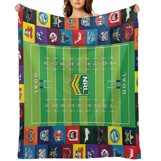 Nrl Teams Oval Throw Blanket
