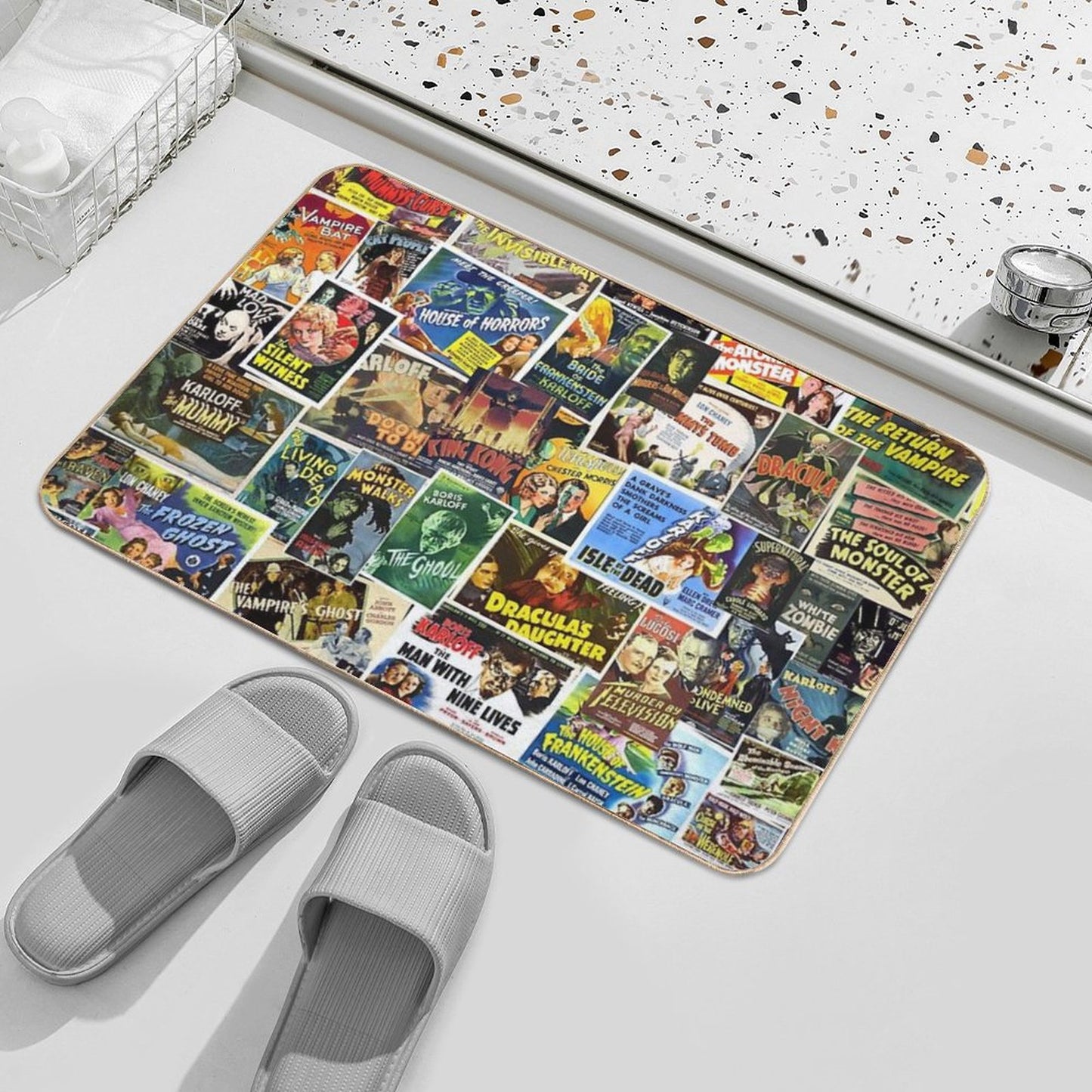Vintage Horror Bath Mat