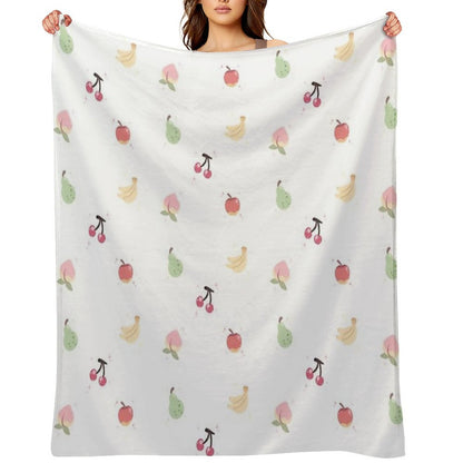 Cute Fruits Throw Blanket