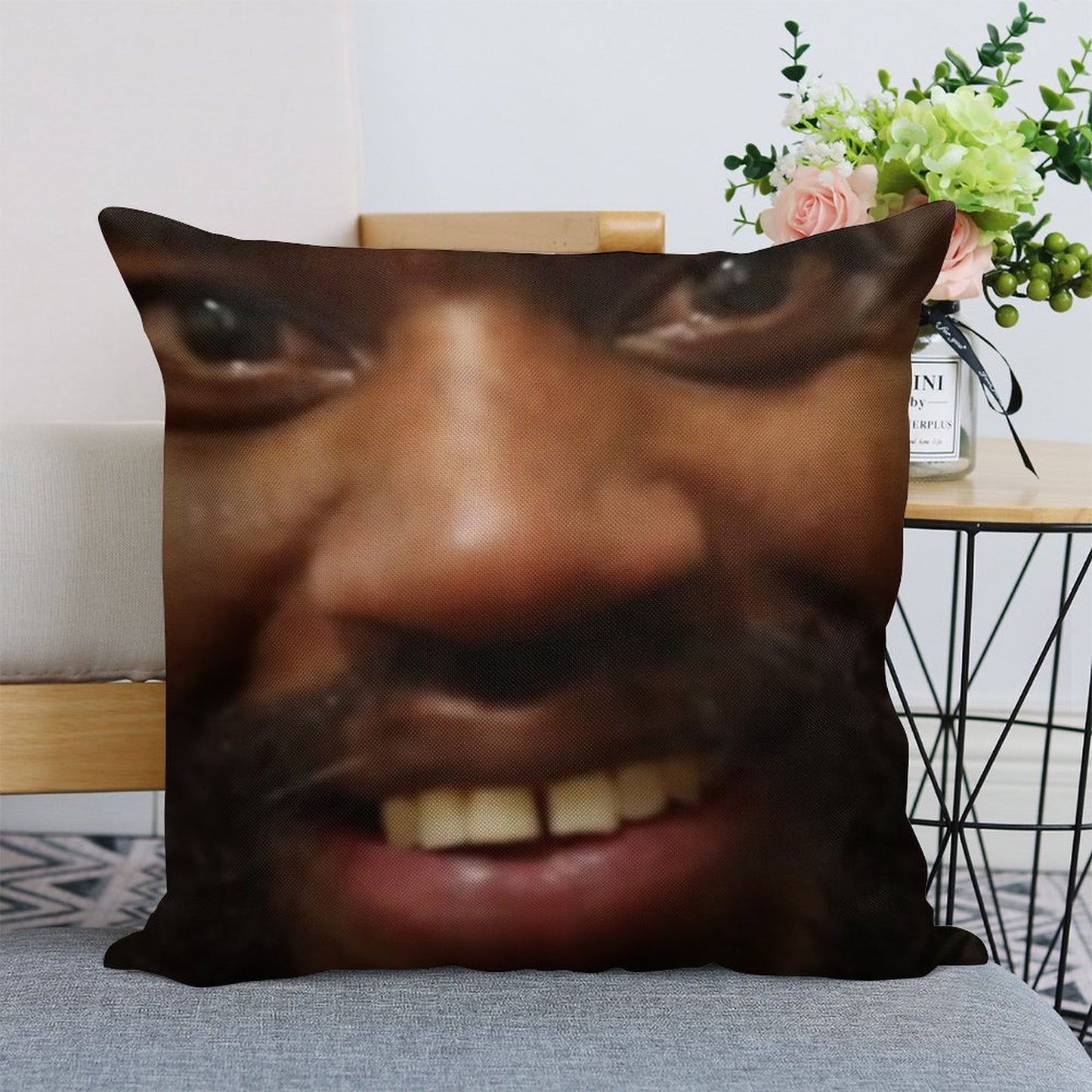 MC Ride Linen Throw Pillow Cover