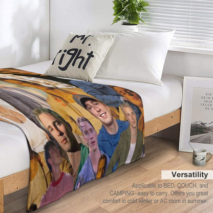 Drew Starkey Photo Collage Throw Blanket