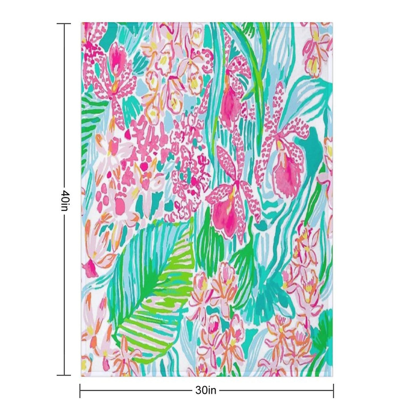 Orchid Summer Throw Blanket