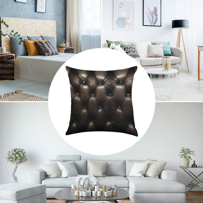 Chesterfield Natural Linen Throw Pillow Cover